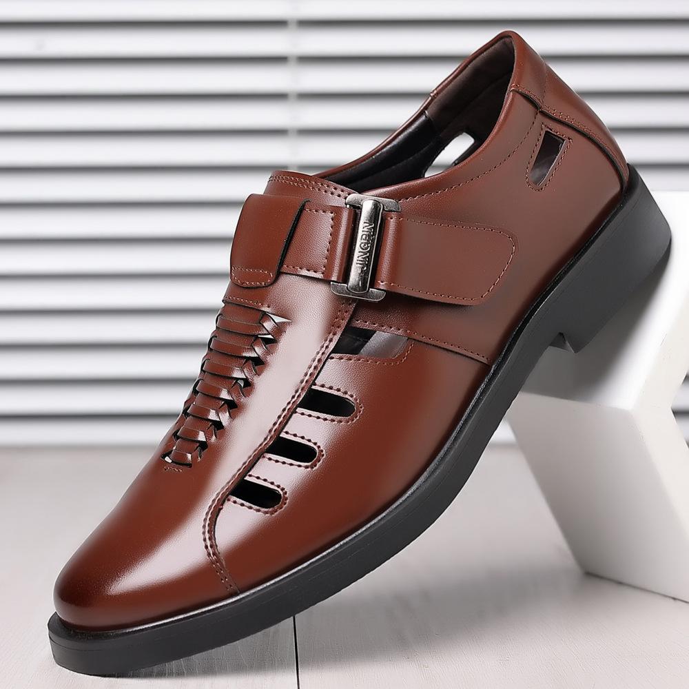 Casual Business Hollowed Out Leather Shoes