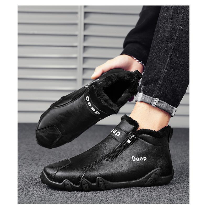 Men's Padded Leather Cowboy Boots