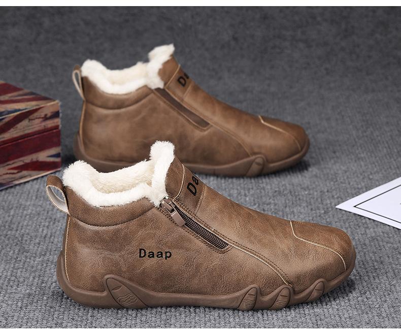 Men's Padded Leather Cowboy Boots