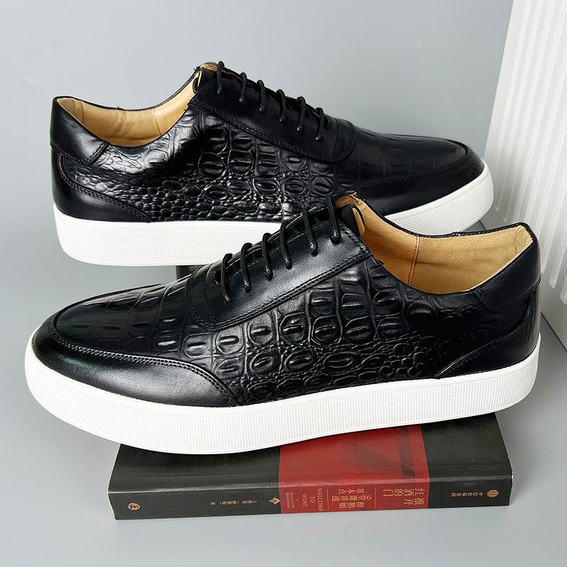 Crocodile Print Casual Board Shoes
