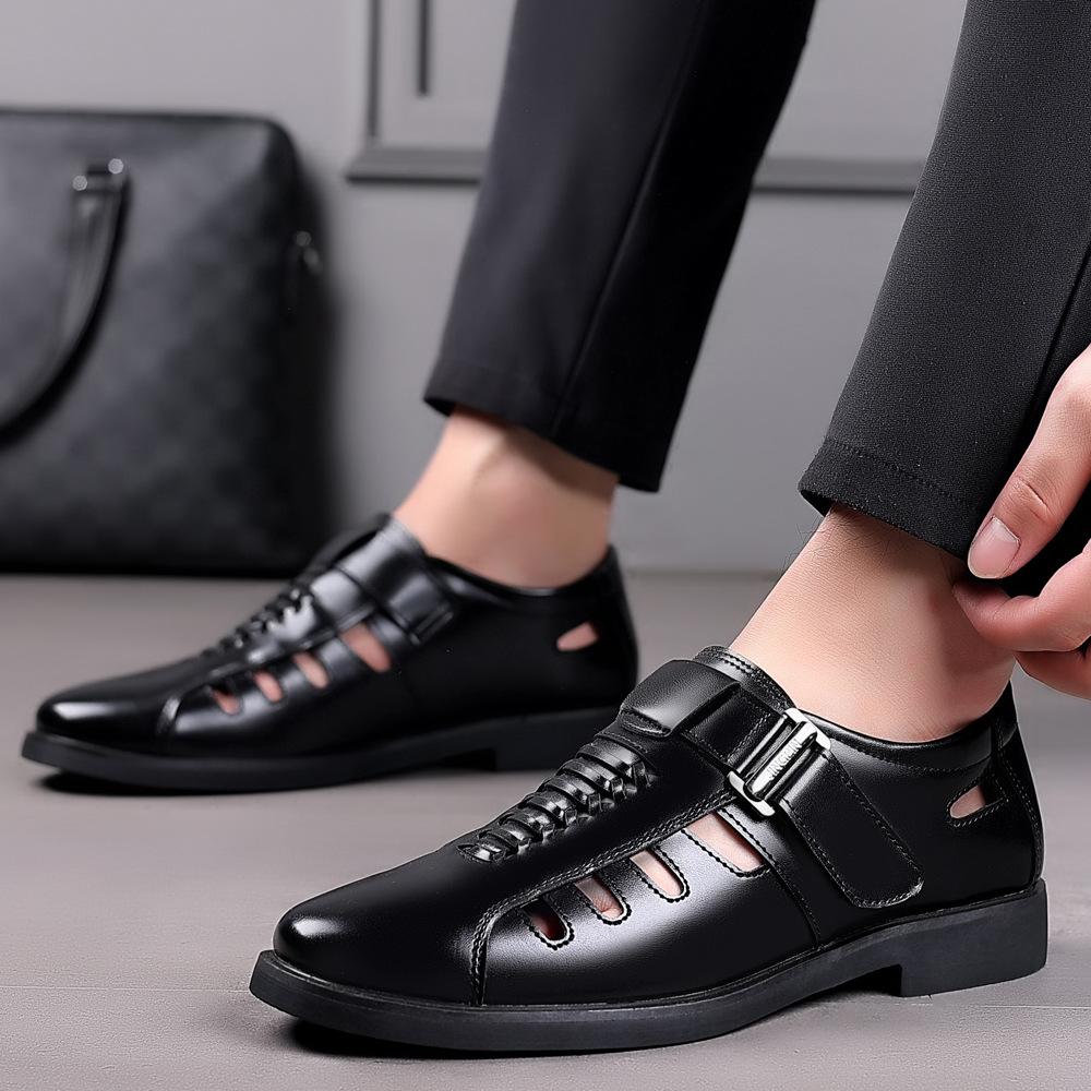 Casual Business Hollowed Out Leather Shoes