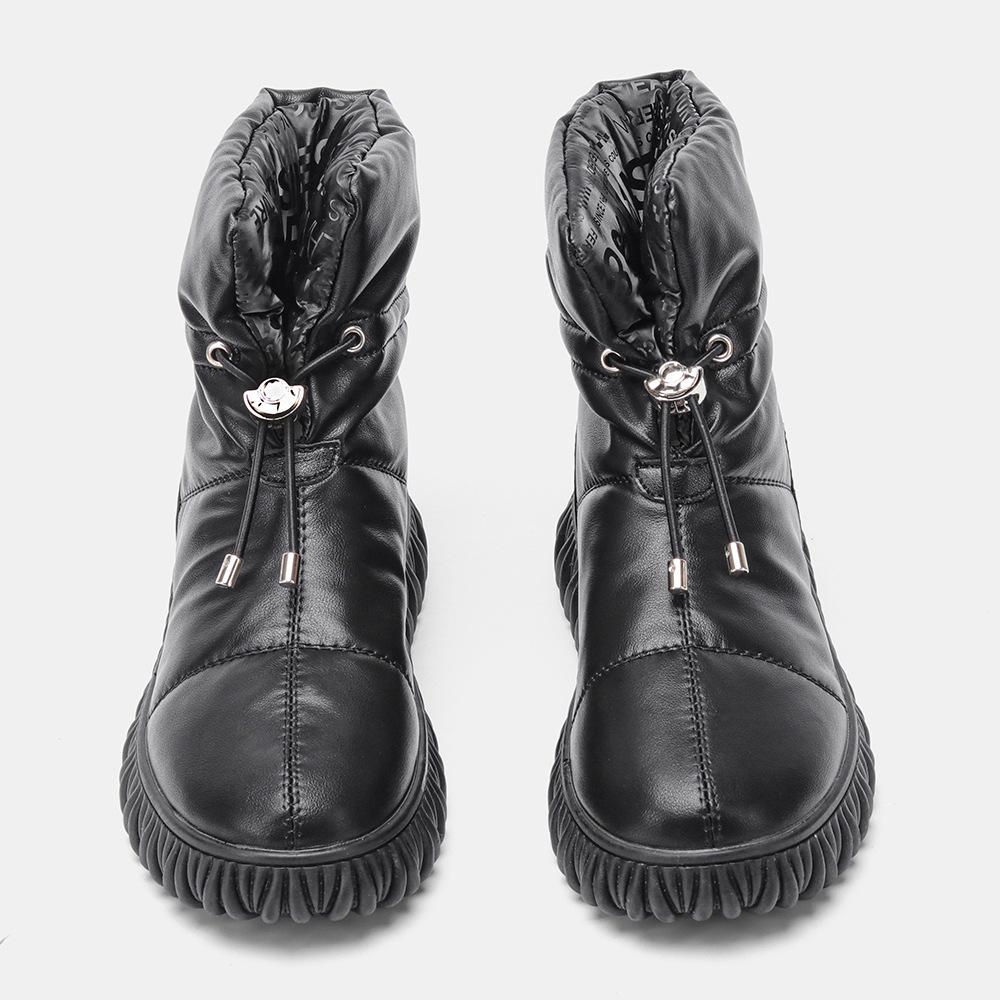 Women's Leather Padded Cotton Boots