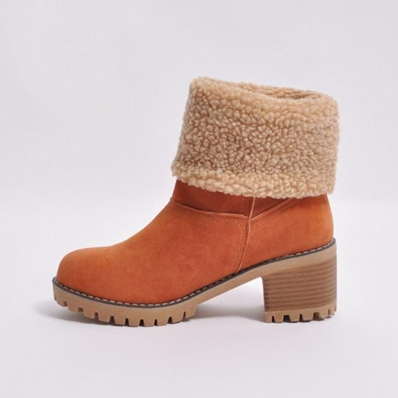 Women's Soft Waterproof Wool Lining Boots
