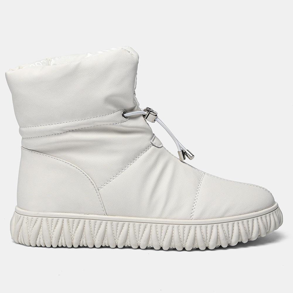 Women's Leather Padded Cotton Boots