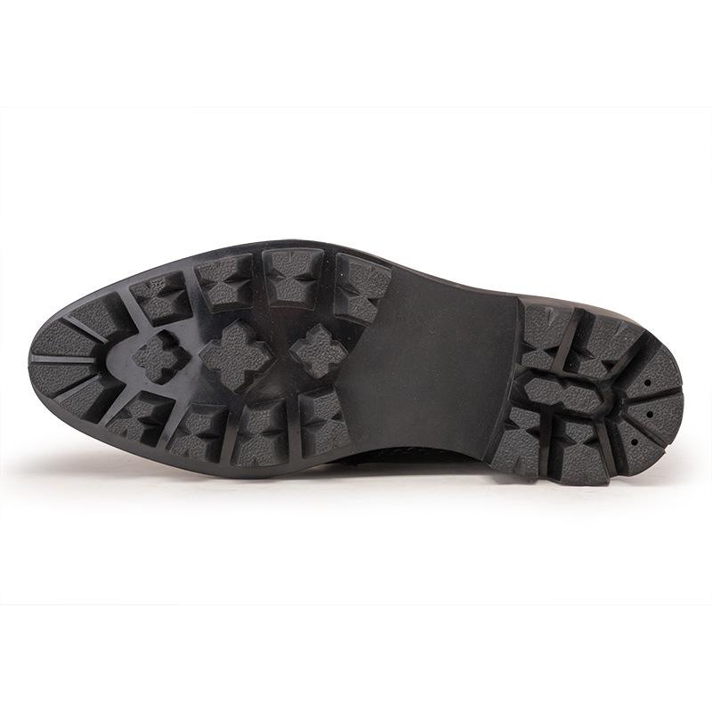 Crocodile print men's mid-calf boots