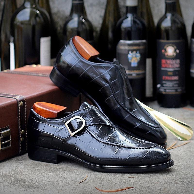 Men's Square Toe Buckle Munk Shoes(Two pairs free shipping)