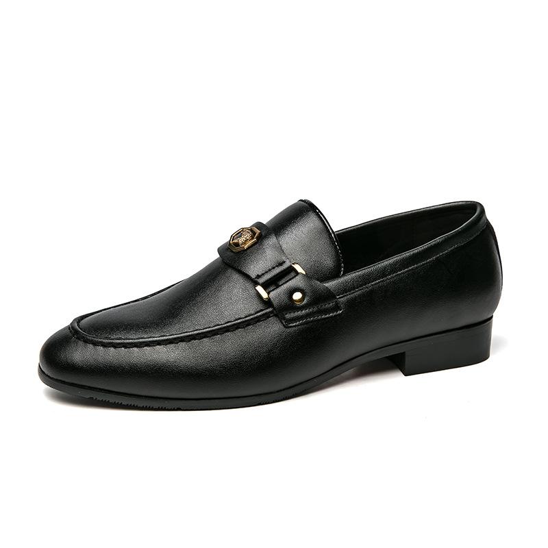 Mens Dress Shoes Slip-On Shoes Genuine Leather Loafers Shoes for Men - 0018