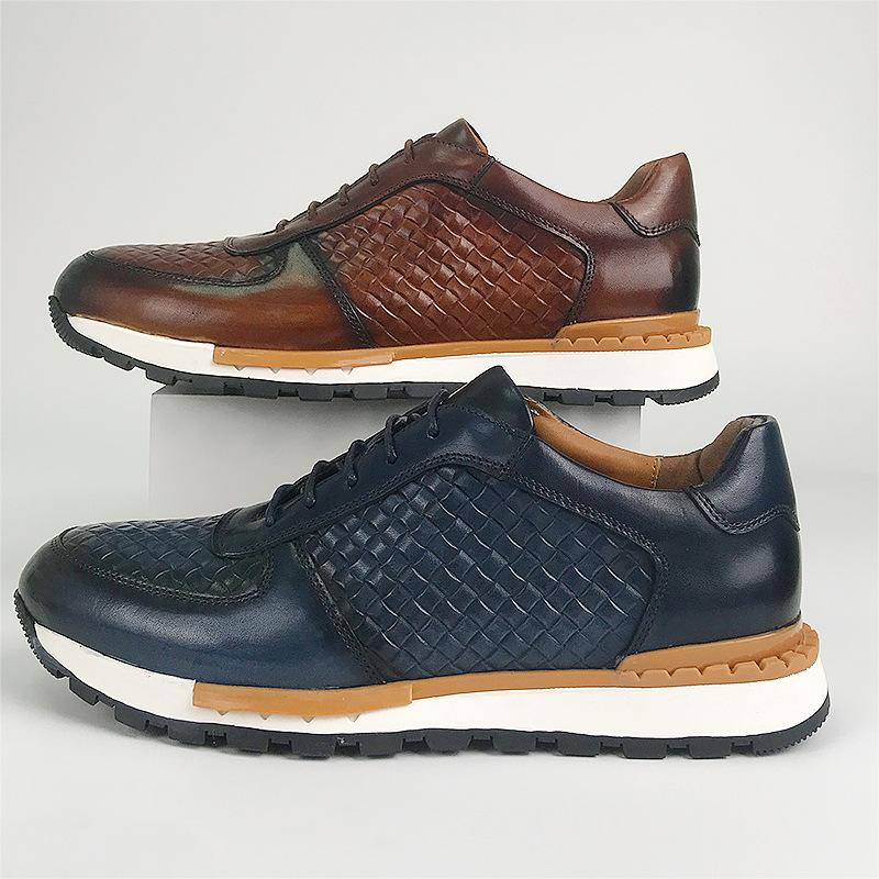 Braided Cowhide Business Shoes