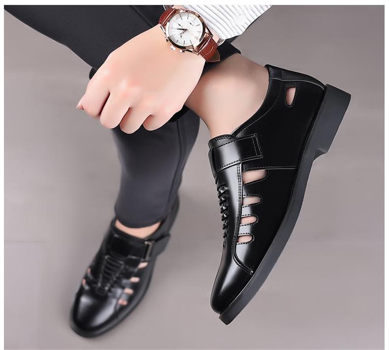 Casual Business Hollowed Out Leather Shoes