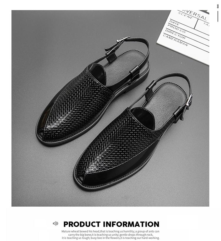 Breathable openwork business casual shoes