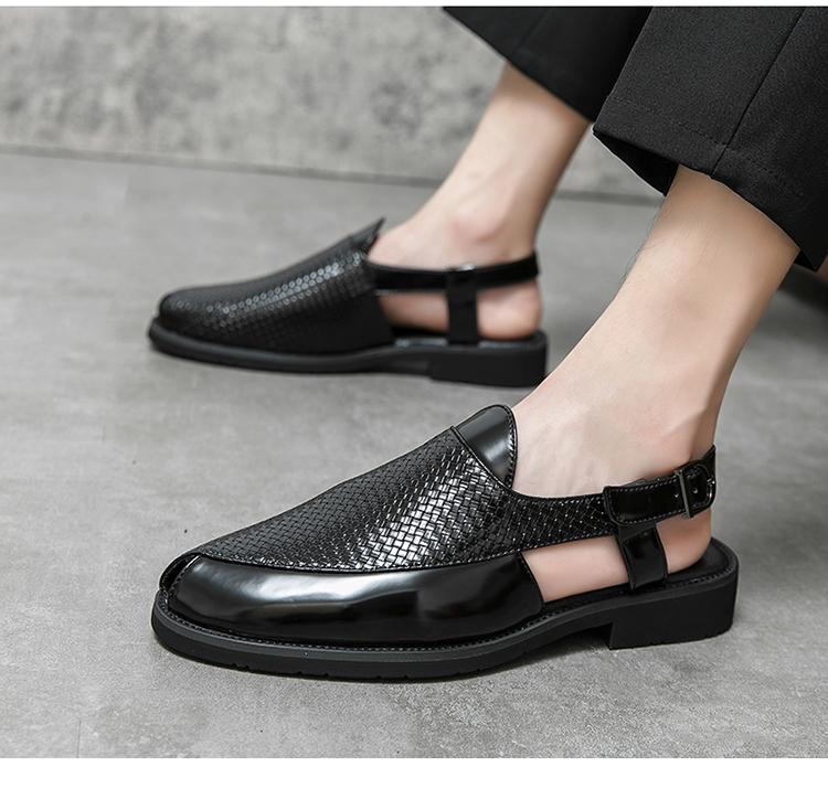 Breathable openwork business casual shoes