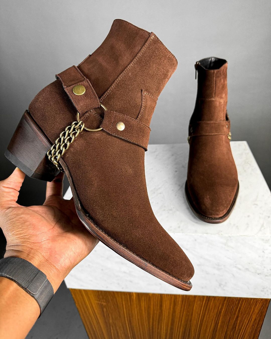 Men's Fashion Chain Boots