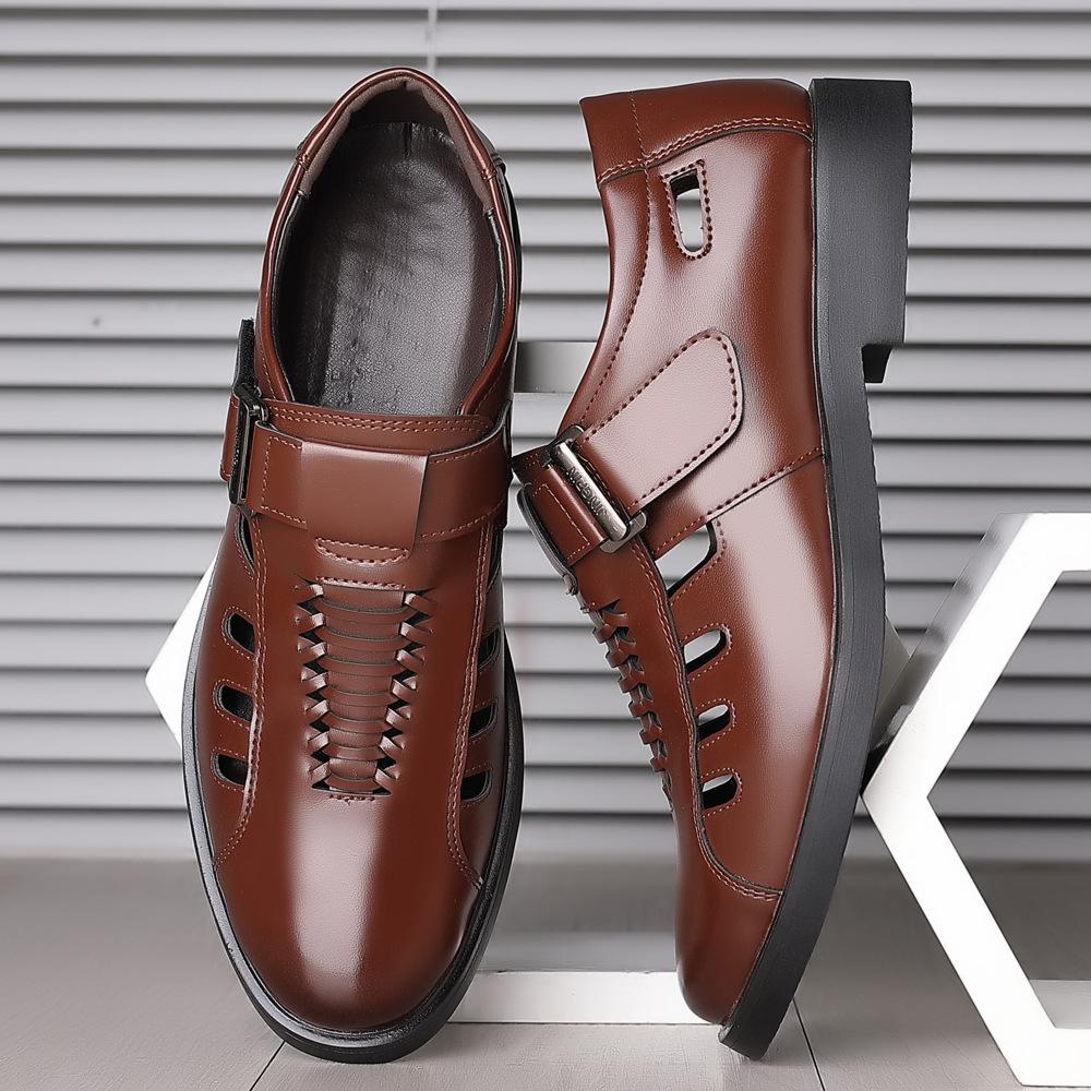 Casual Business Hollowed Out Leather Shoes