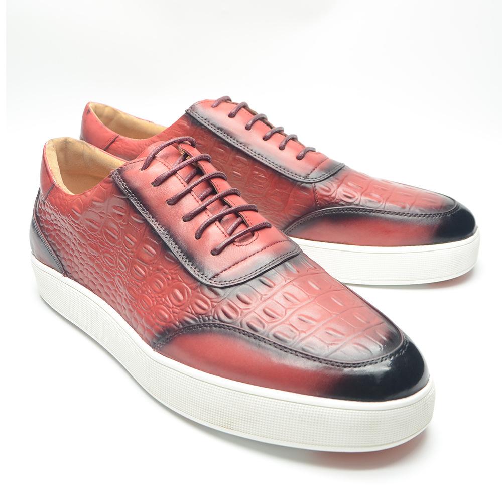Crocodile Print Casual Board Shoes
