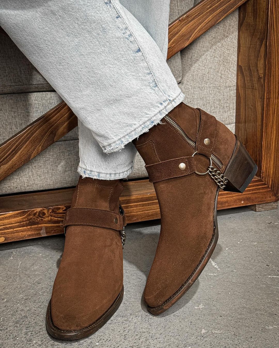 Men's Fashion Chain Boots