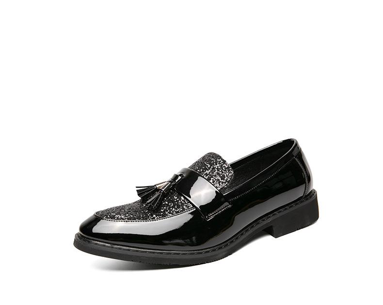 Sequined Chelsea Leather Boots