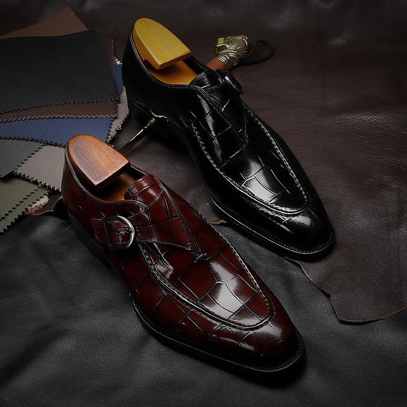 Men's Square Toe Buckle Munk Shoes(Two pairs free shipping)