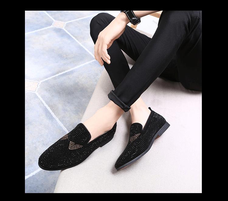 Men's Monster Rhinestone Loafers