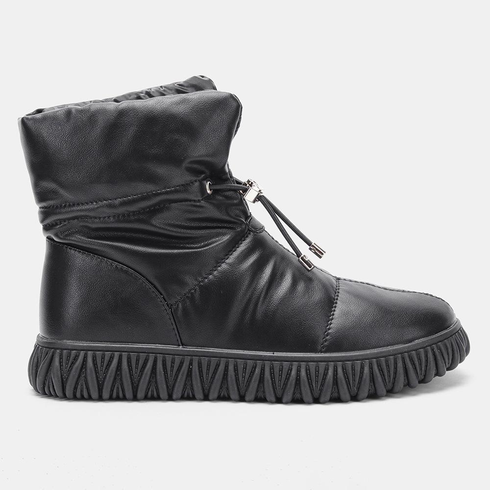 Women's Leather Padded Cotton Boots