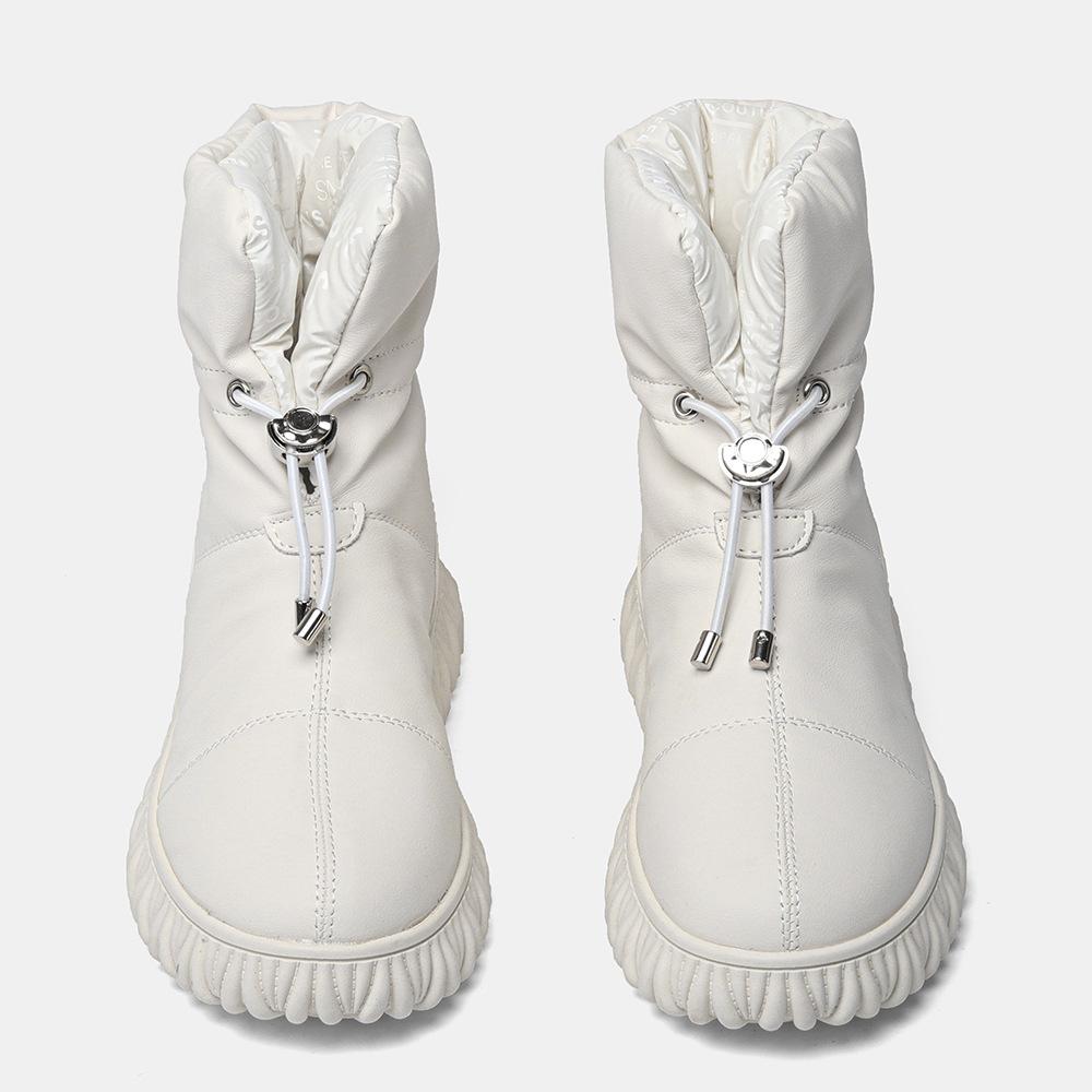 Women's Leather Padded Cotton Boots
