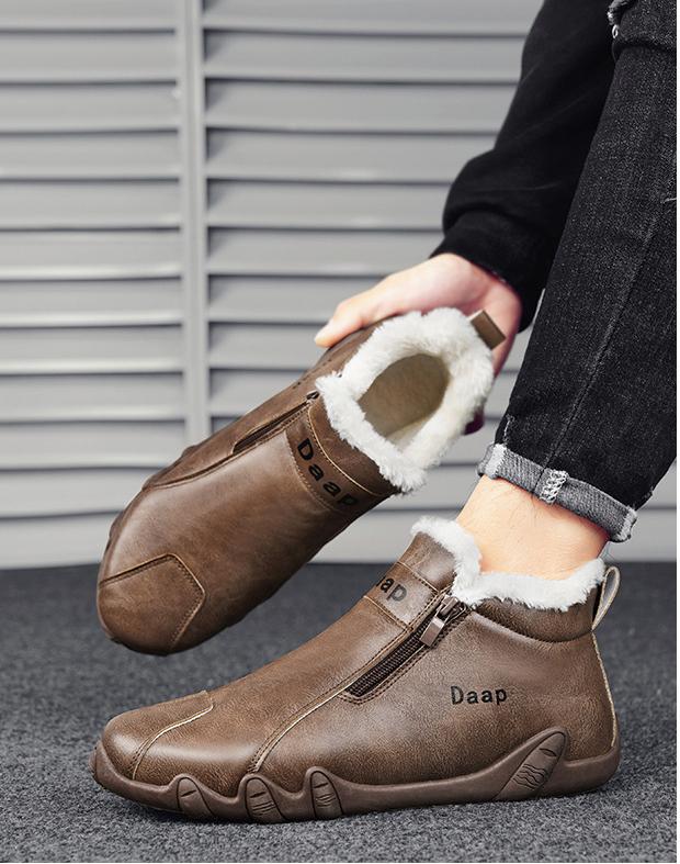 Men's Padded Leather Cowboy Boots