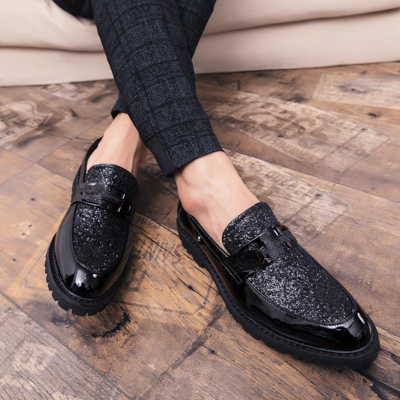 Sequin Shoes Business Formal Leather Shoes