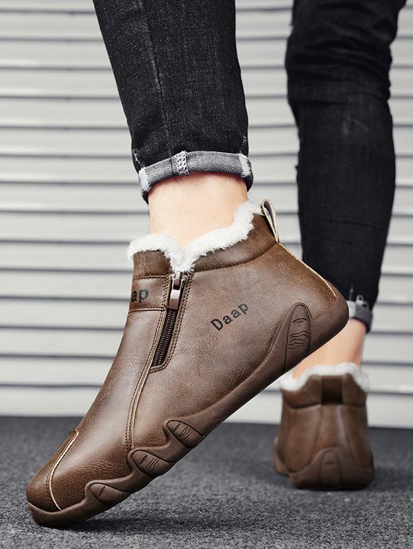 Men's Padded Leather Cowboy Boots