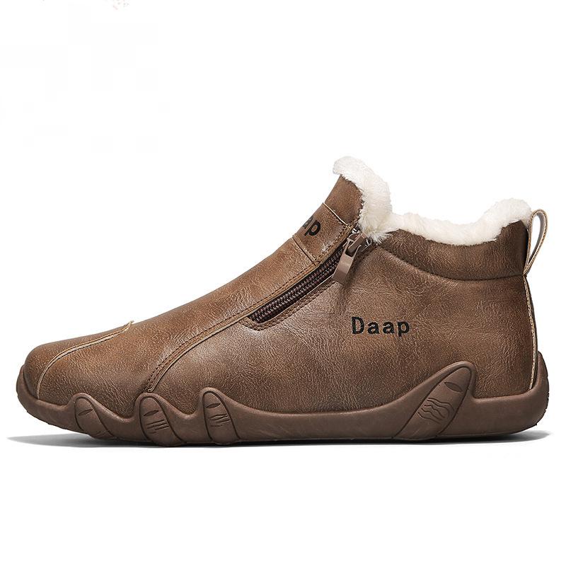 Men's Padded Leather Cowboy Boots