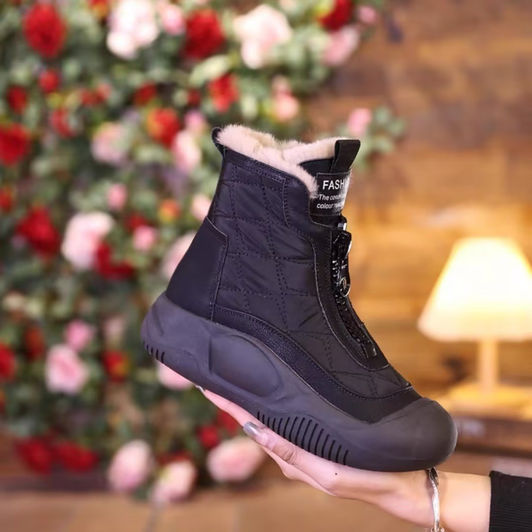 Women's Winter Fleece-lined Thick Snow Boots