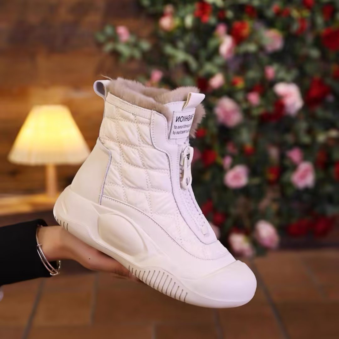 Women's Winter Fleece-lined Thick Snow Boots