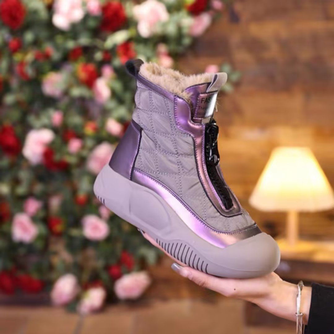 Women's Winter Fleece-lined Thick Snow Boots