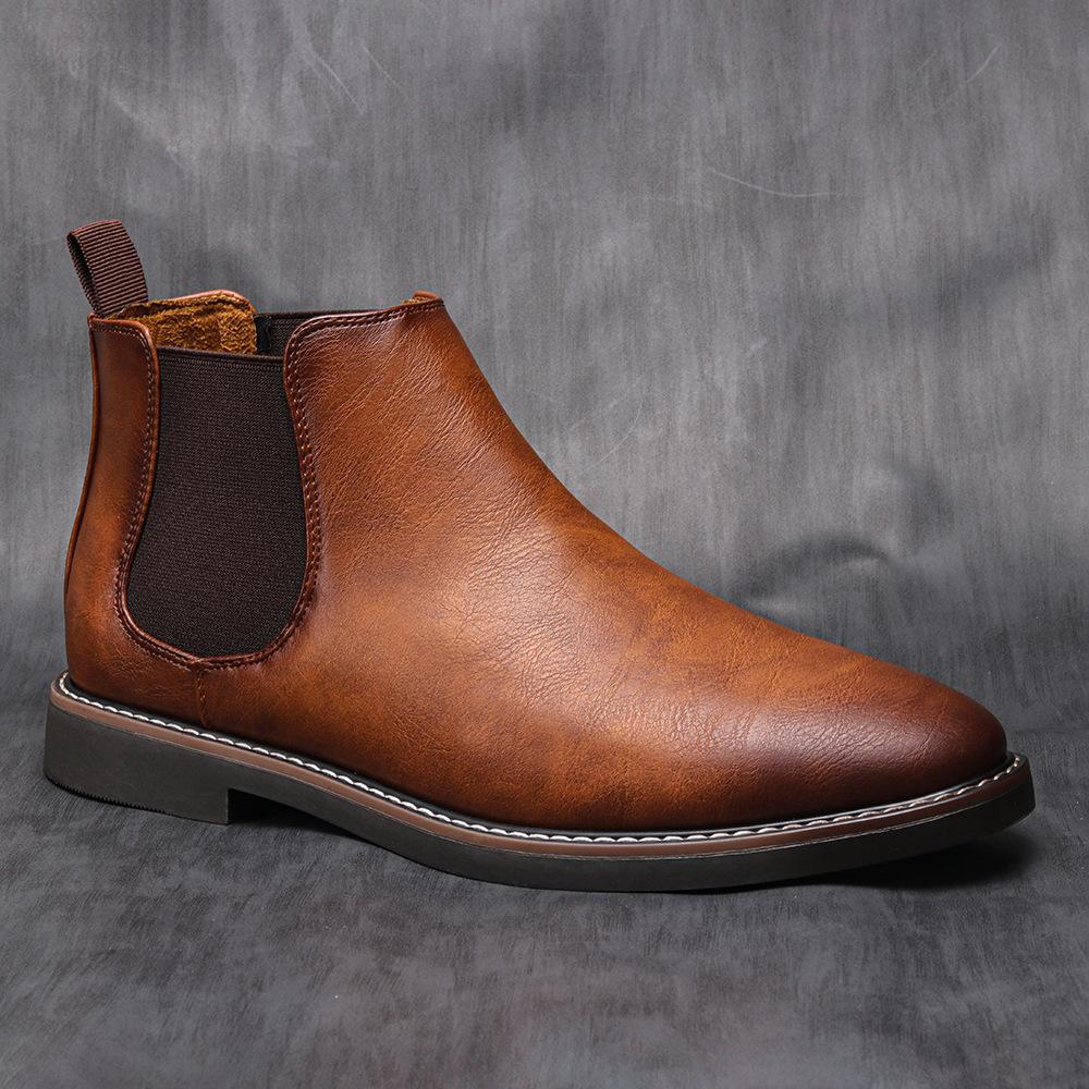 Men's British Vintage Chelsea Ankle Boots