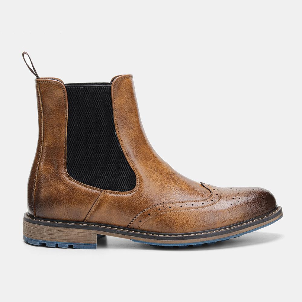 Vintage Carved Brock Ankle Boots