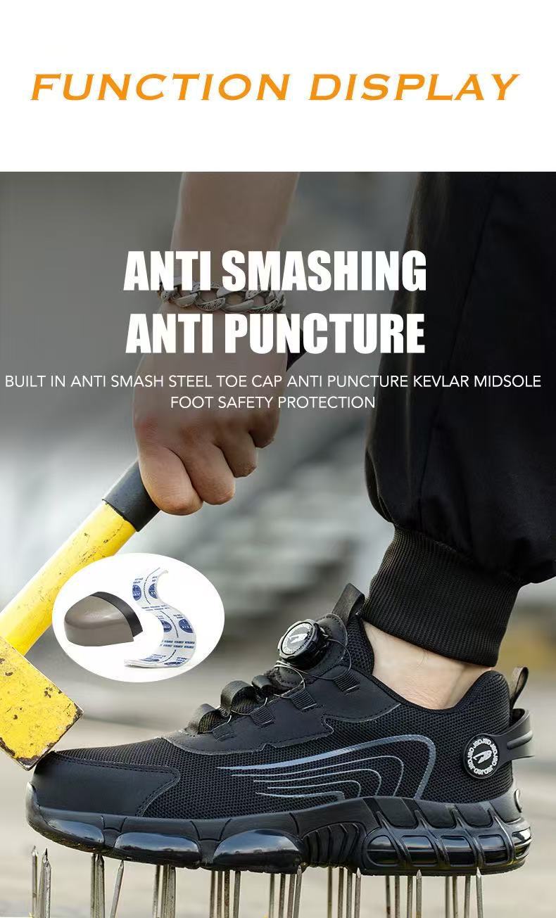 Lace Up Low Top Anti Piercing & Anti Smashing Safety Shoes