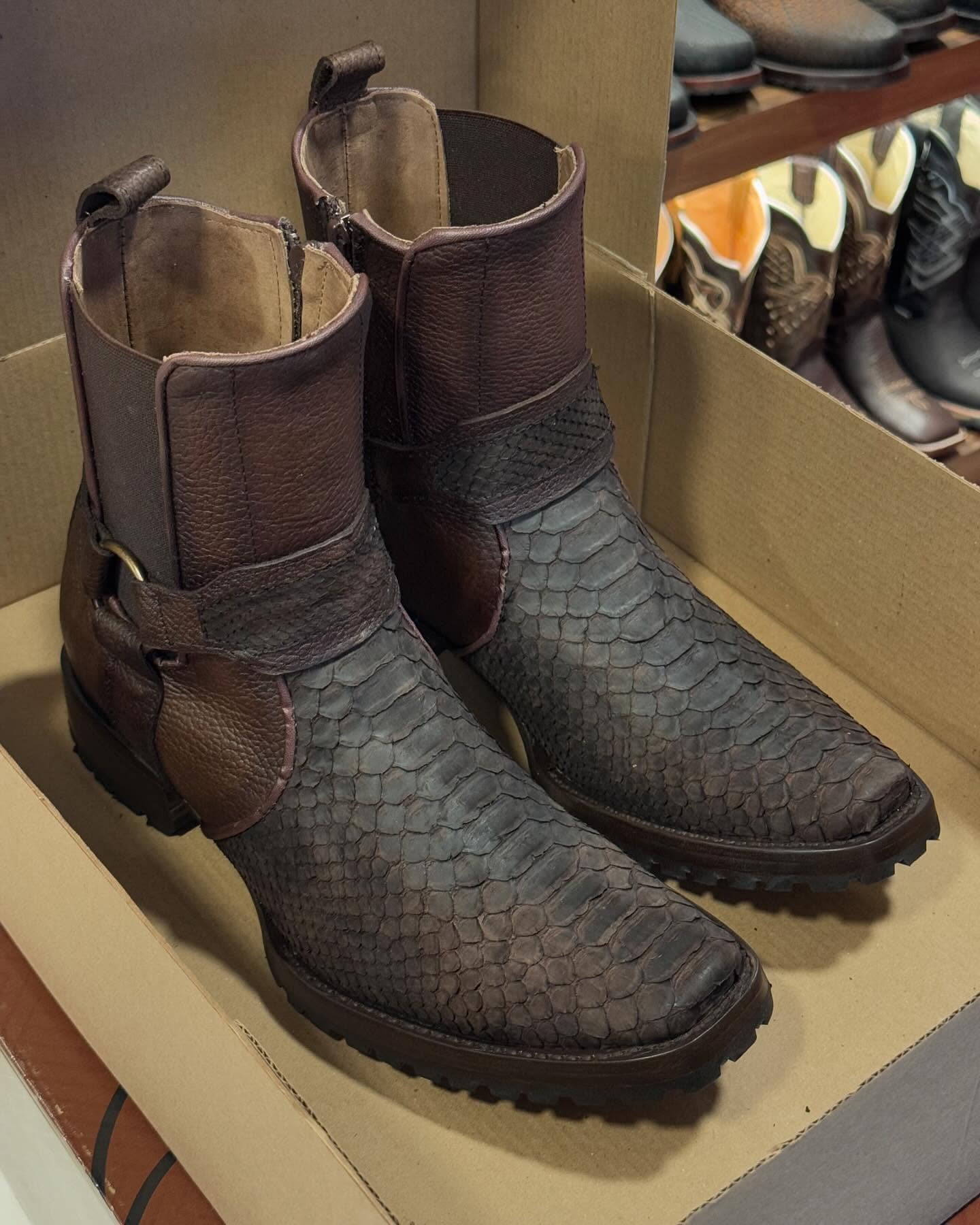 Original Vintage Python Cowboy Boots