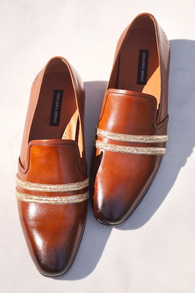 Brown Naveen Embroidered Moccasin