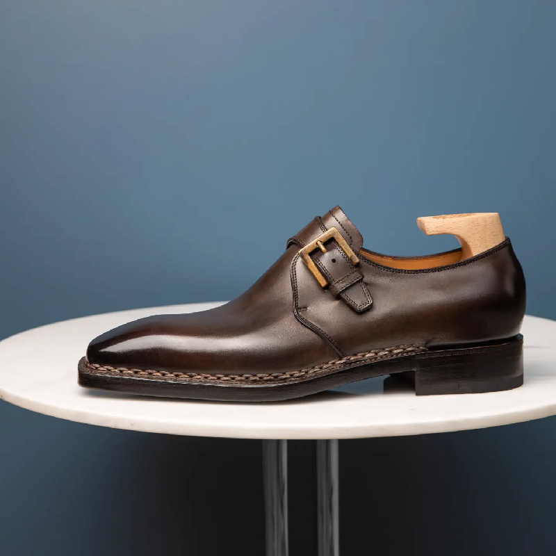 Handmade Classic Luxury Formal Monk Shoes