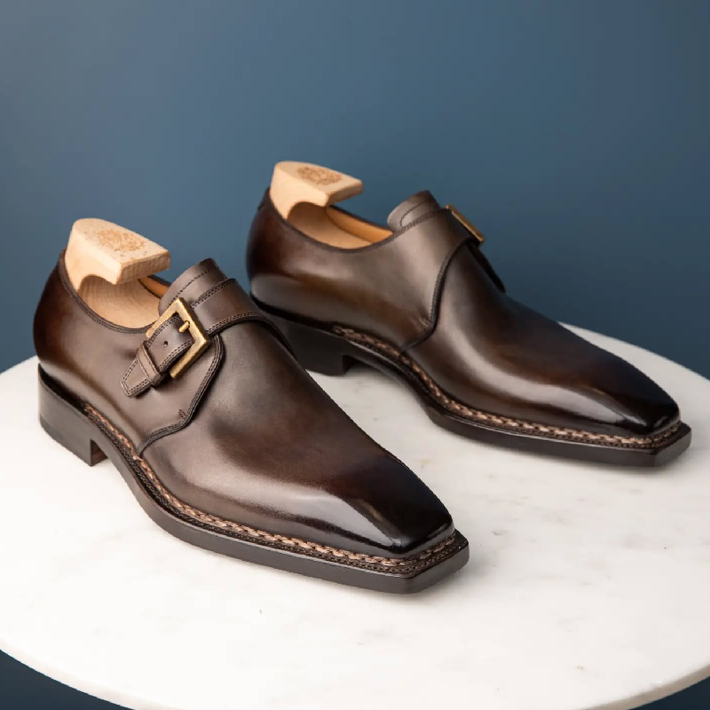 Handmade Classic Luxury Formal Monk Shoes