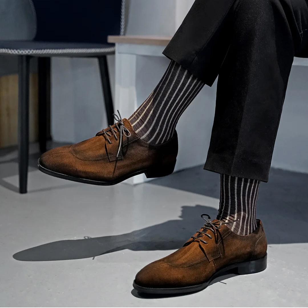 Suede Gentleman Casual Derby Shoes