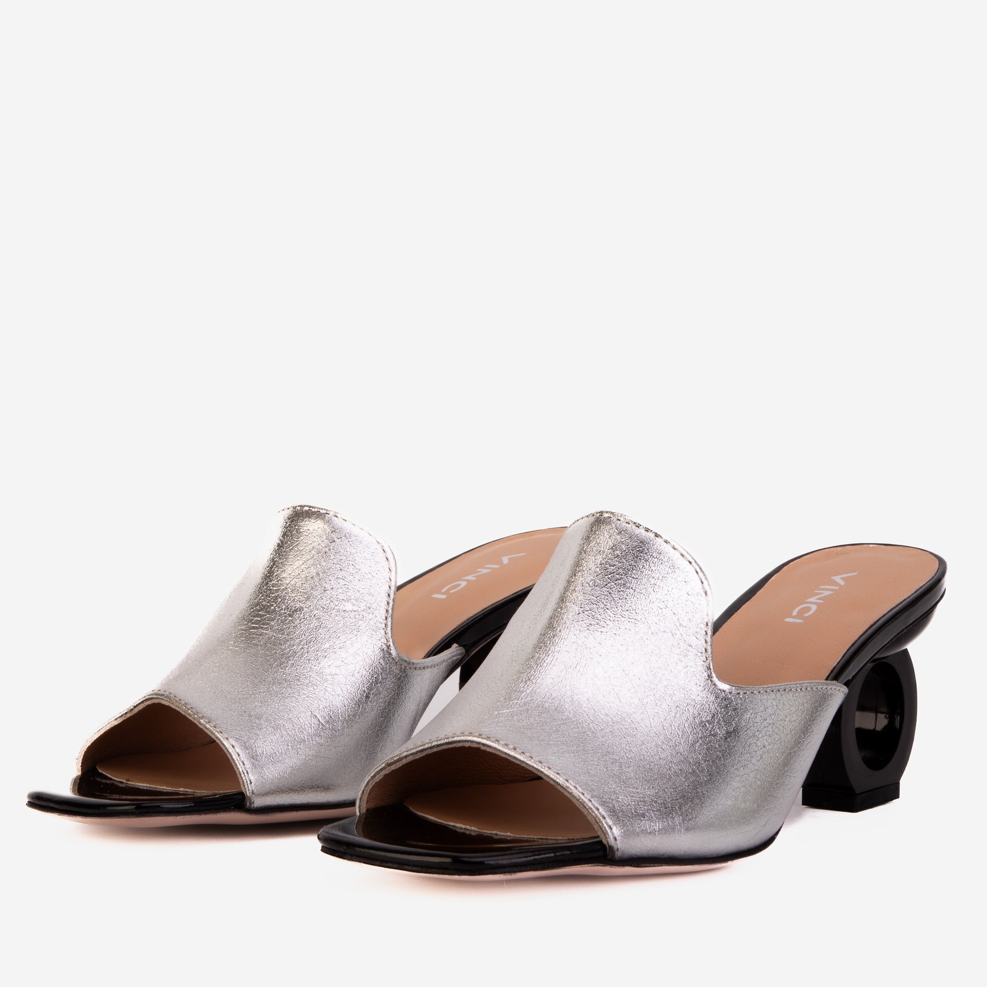 The Tory Silver Leather Women Sandal