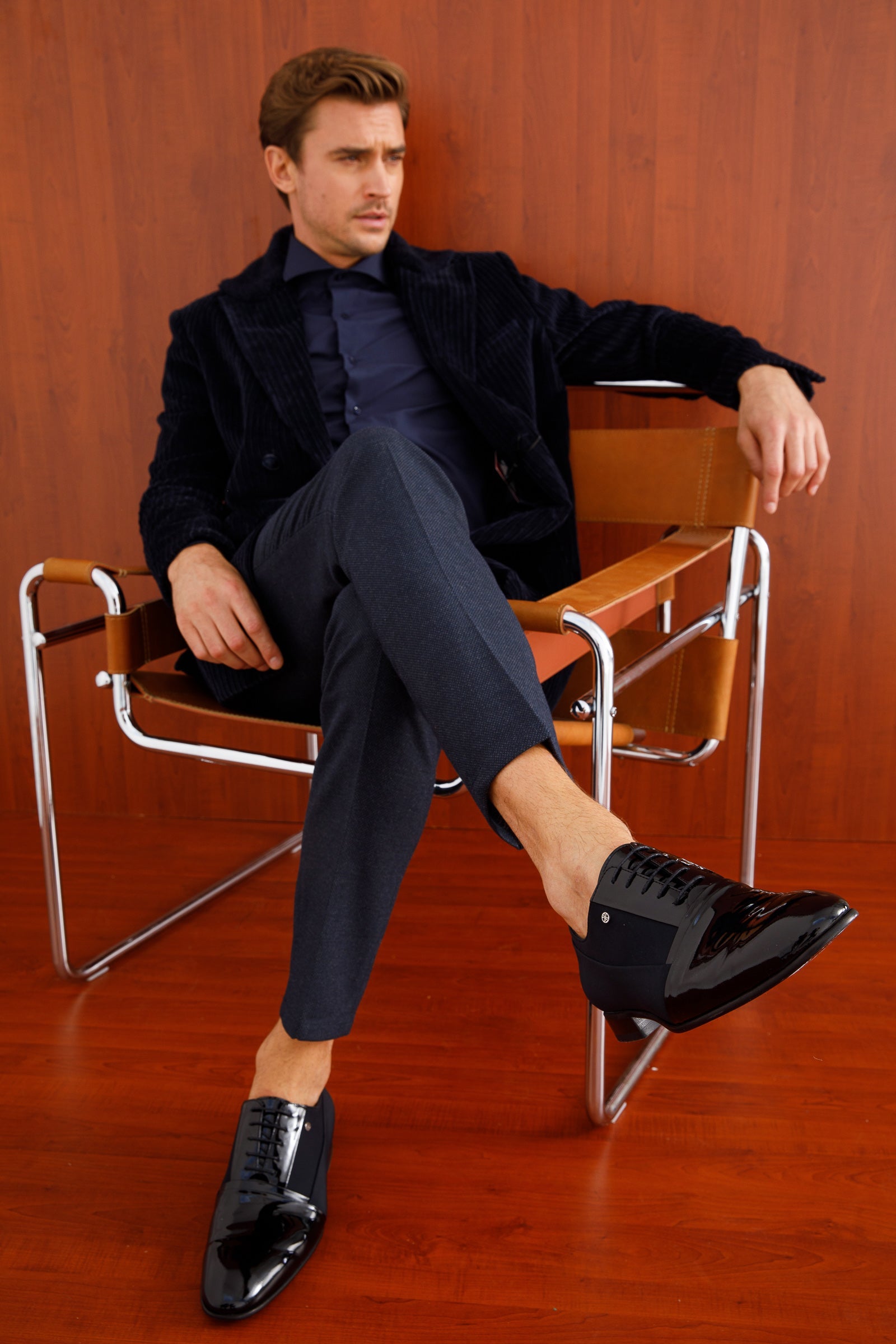 The Colombo Black Cap Toe Oxford