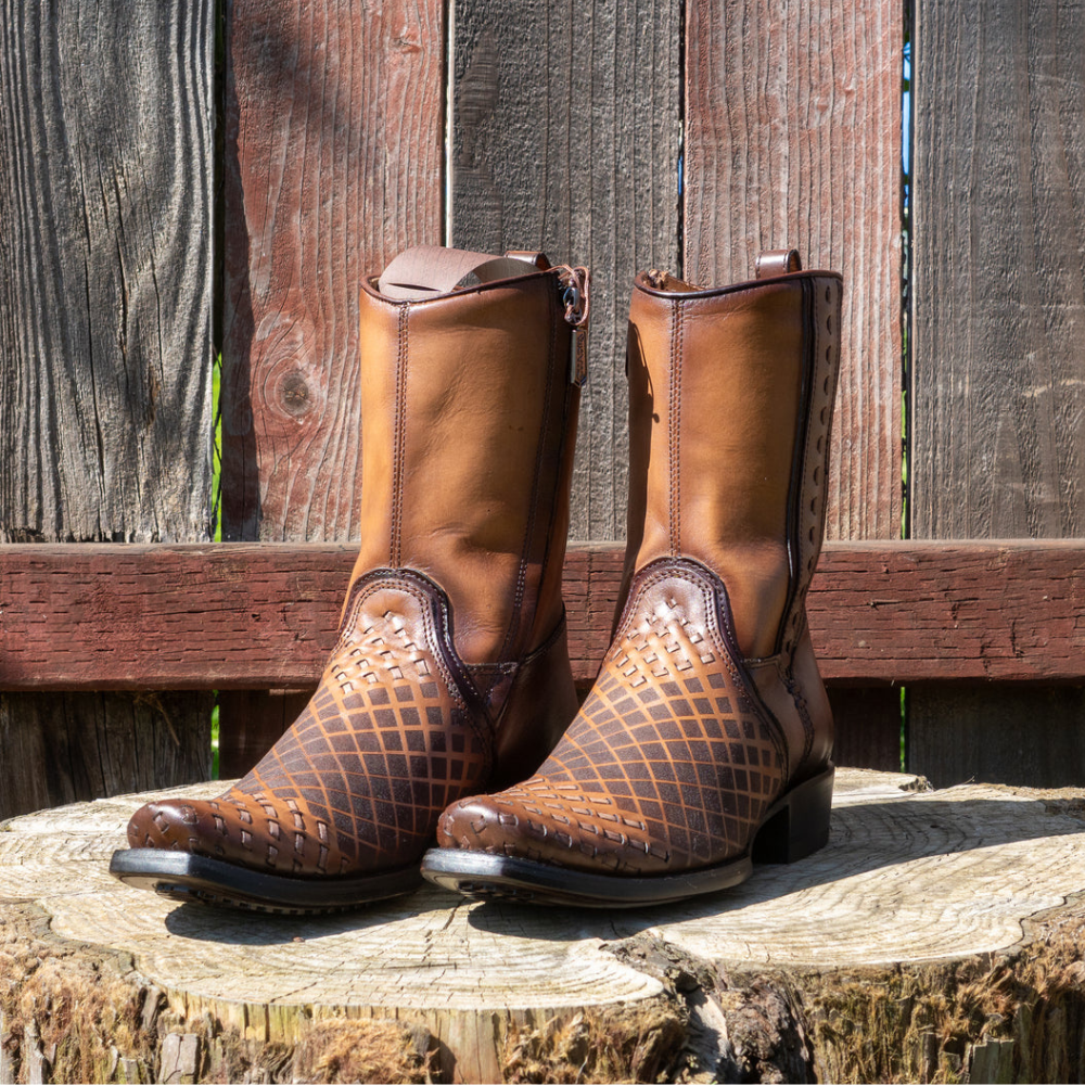 Men's Maple Braid Narrow Square Toe City Boots