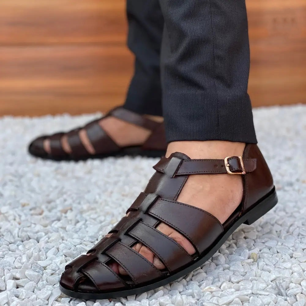 Degora Pure Leather Handmade Sandal-3468