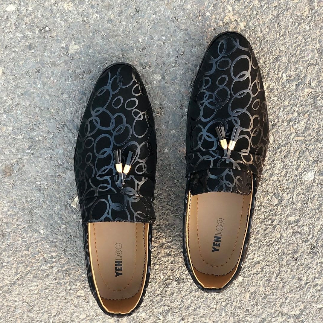 The Dark Black Tussle Shoes
