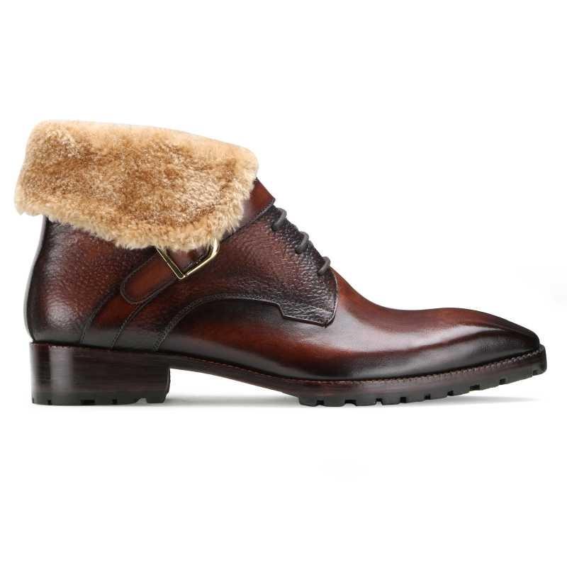 Stalwart Brown Designer Fur Boots