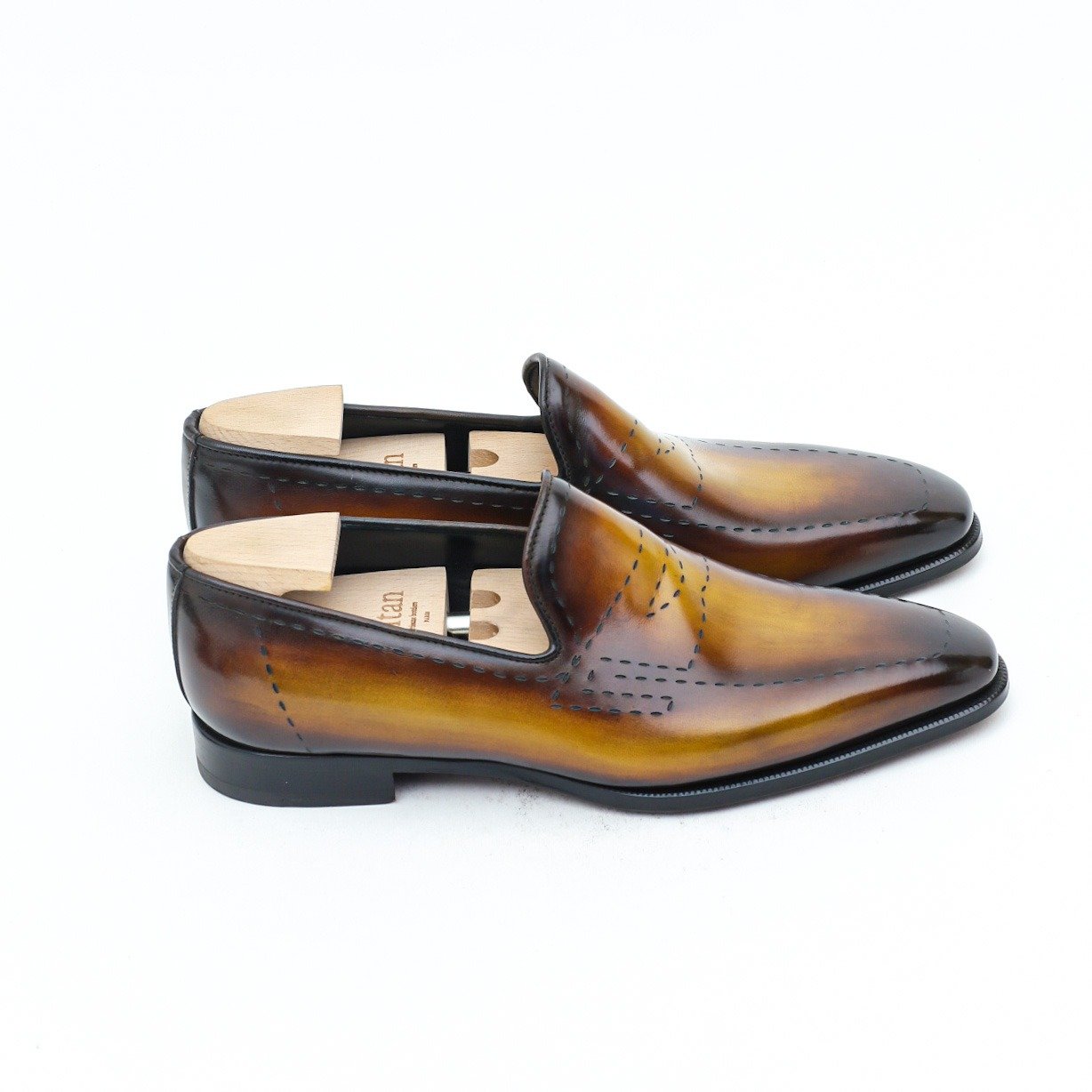 Burnished Gold Whole Cut Loafer