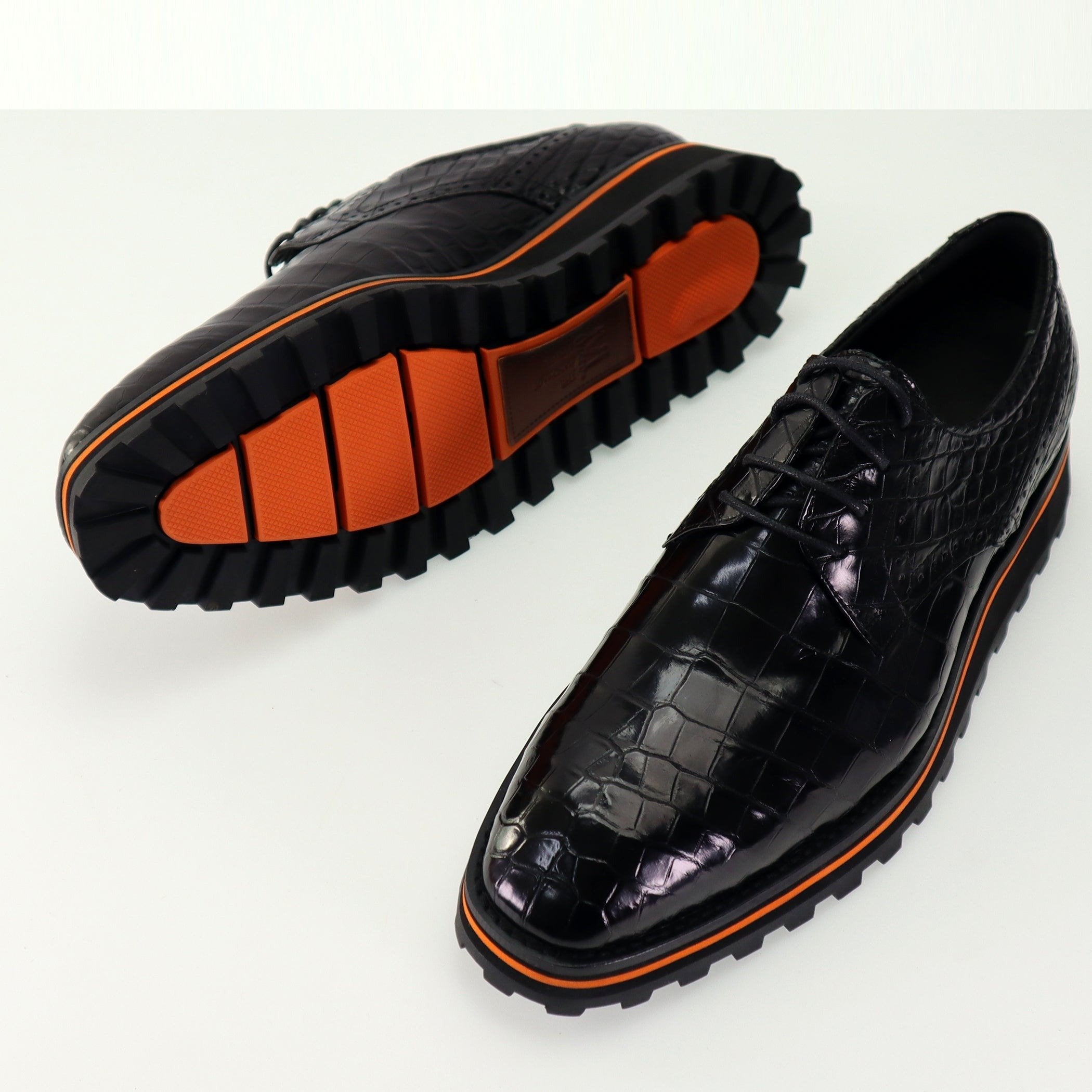 Men's Shoes Genuine Crocodile Alligator Skin Leather Handmade