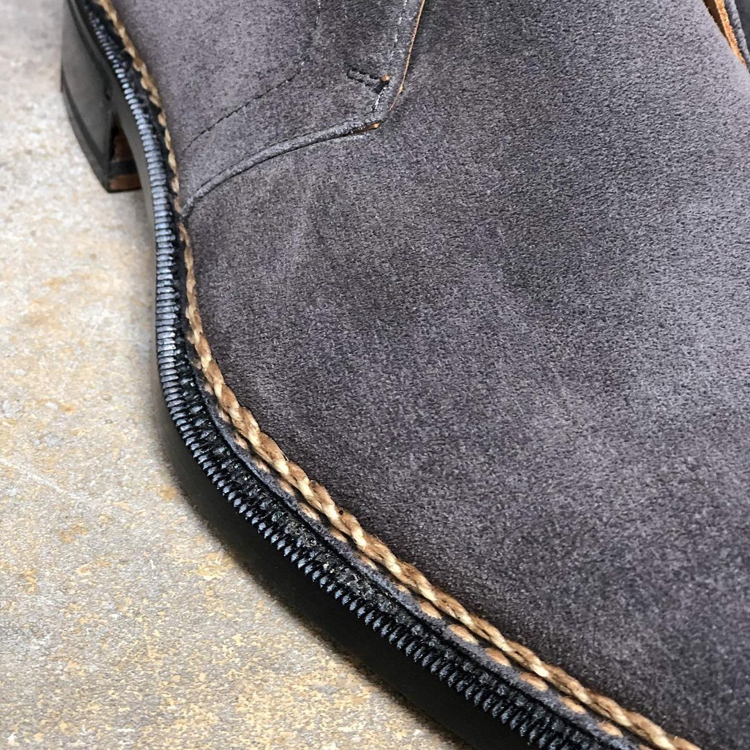 Ultimate Desert Boots - Gunmetal Suede leather