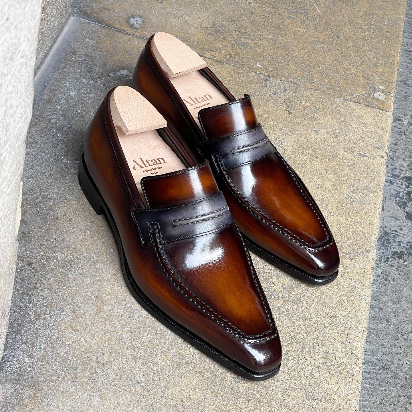 Lincoln Loafer - Caramel and Grey strap