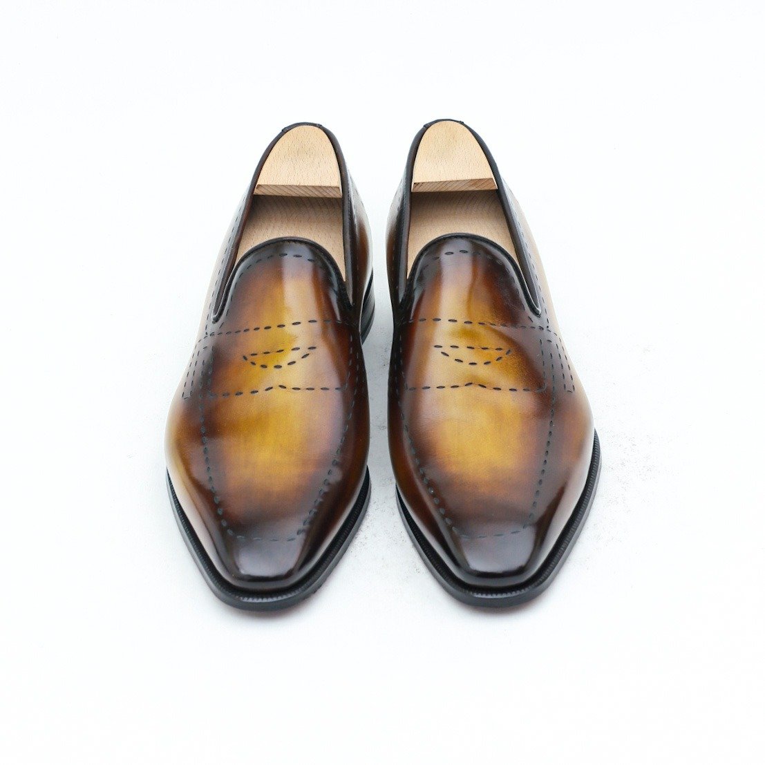 Burnished Gold Whole Cut Loafer